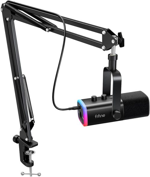 FIFINE AM8 XLR/USB Gaming Microphone Set(MIC+BOOM ARM)