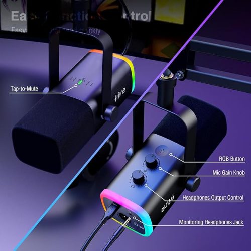 FIFINE AM8 XLR/USB Gaming Microphone Set(MIC+BOOM ARM)