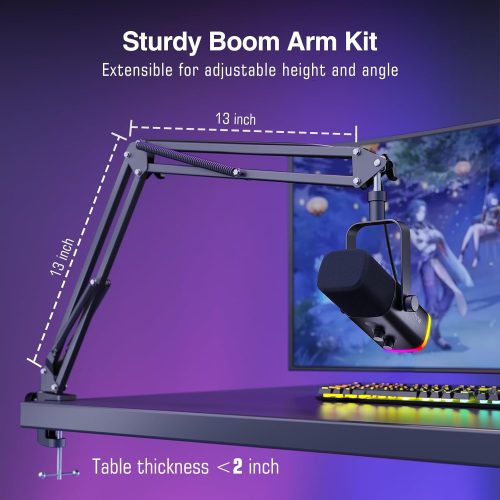 FIFINE AM8 XLR/USB Gaming Microphone Set(MIC+BOOM ARM)