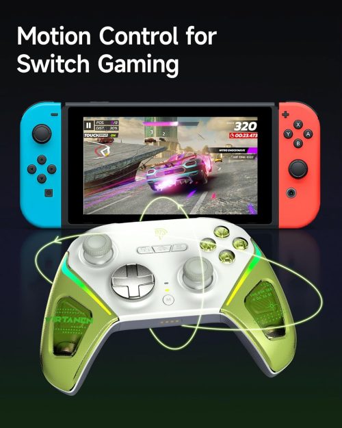 EasySMX D10 Wireless Gaming Controller – TMR Joysticks for PC/Switch/Switch 2/iOS/Android with Charging Dock
