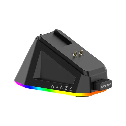 Ajazz AJ159P MC Tri-Mode Gaming Mouse (Black, White)